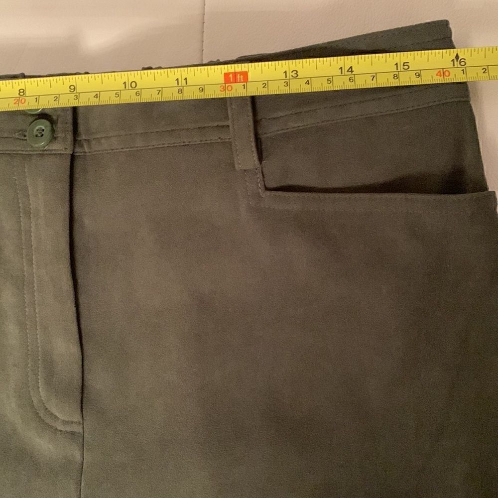 JM Collection Zip Up Jacket/ Pants Suede Set Size 12 - Picture 11 of 15